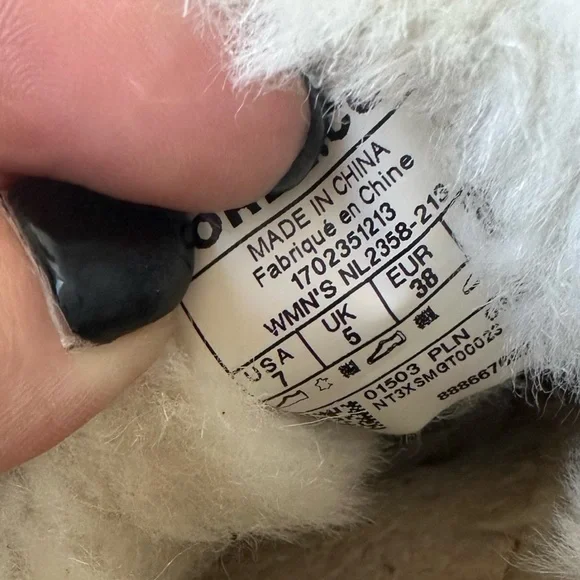 Sorel Out N About Moc Olive Green Suede & Fabric Shearling Lined Moccasin Sz 7 - Picture 10 of 13